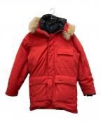 Schottショット）の古着「ファー付ダウンジャケット」｜レッド