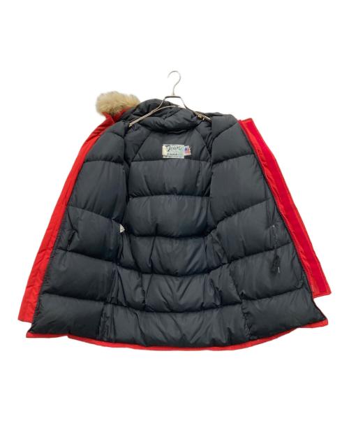 Schott（ショット）Schott (ショット) ファー付ダウンジャケット レッド サイズ:Sの古着・服飾アイテム