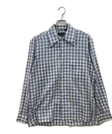 J.C.PENNY（ジェーシーペニー）の古着「チェックシャツ」｜ホワイト×ブルー