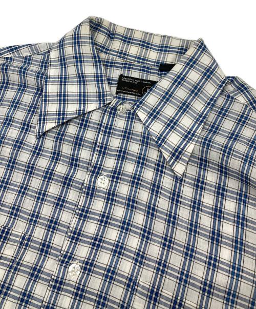 J.C.PENNY（ジェーシーペニー）J.C.PENNY (ジェーシーペニー) チェックシャツ ホワイト×ブルー サイズ:Mの古着・服飾アイテム