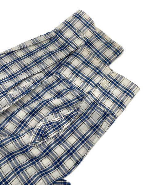 J.C.PENNY（ジェーシーペニー）J.C.PENNY (ジェーシーペニー) チェックシャツ ホワイト×ブルー サイズ:Mの古着・服飾アイテム