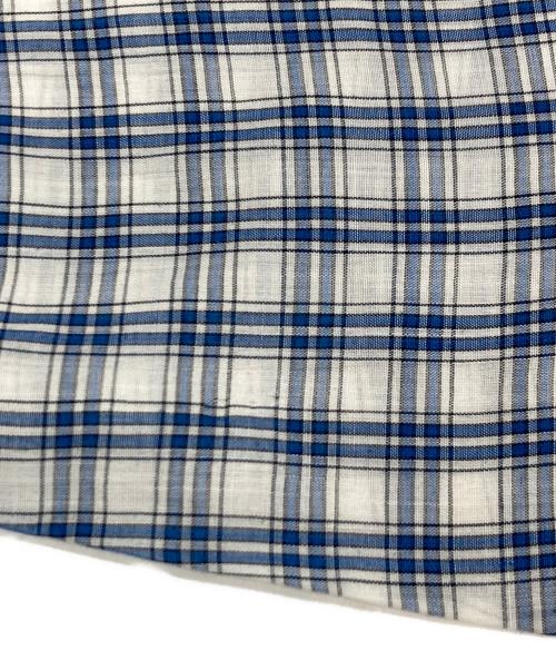 J.C.PENNY（ジェーシーペニー）J.C.PENNY (ジェーシーペニー) チェックシャツ ホワイト×ブルー サイズ:Mの古着・服飾アイテム