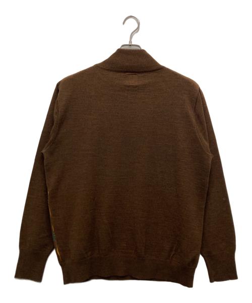 SASQUATCHfabrix.（サスクワッチファブリックス）SASQUATCHfabrix. (サスクワッチファブリックス) RASTA HI-GAUGE MOCKNECK KNIT ブラウン サイズ:XLの古着・服飾アイテム