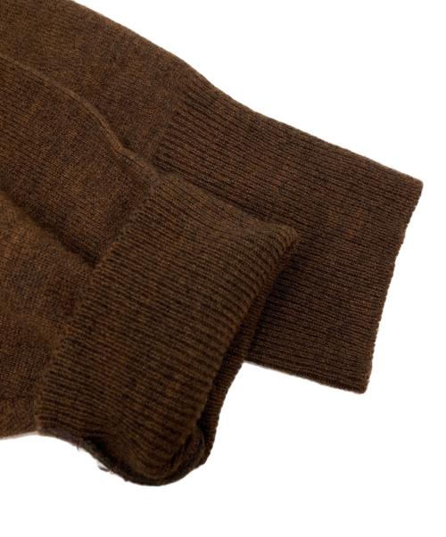 SASQUATCHfabrix.（サスクワッチファブリックス）SASQUATCHfabrix. (サスクワッチファブリックス) RASTA HI-GAUGE MOCKNECK KNIT ブラウン サイズ:XLの古着・服飾アイテム