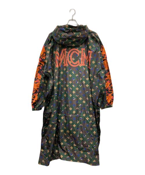 MCM（エムシーエム）MCM (エムシーエム) CAMO PONCHO COAT オリーブ サイズ:Mの古着・服飾アイテム