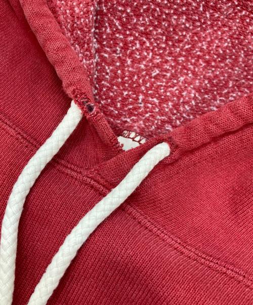 stussy（ステューシー）stussy (ステューシー) ロゴ刺繍パーカー レッド サイズ:Lの古着・服飾アイテム