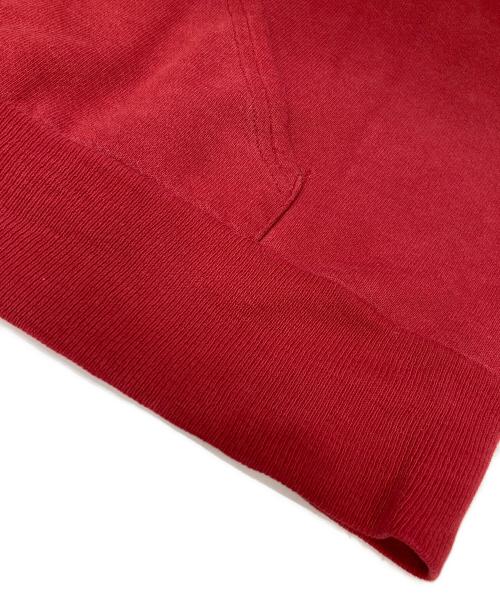 stussy（ステューシー）stussy (ステューシー) ロゴ刺繍パーカー レッド サイズ:Lの古着・服飾アイテム