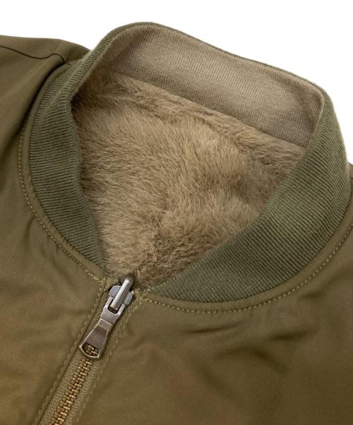 LE GLAZIK（ル グラジック）LE GLAZIK (ル グラジック) MA-1 リバーシブルコート オリーブ サイズ:36の古着・服飾アイテム