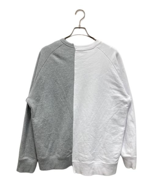 Onitsuka Tiger（オニツカタイガー）Onitsuka Tiger (オニツカタイガー) リメイクドッキングスウェット ホワイト×グレー サイズ:Mの古着・服飾アイテム