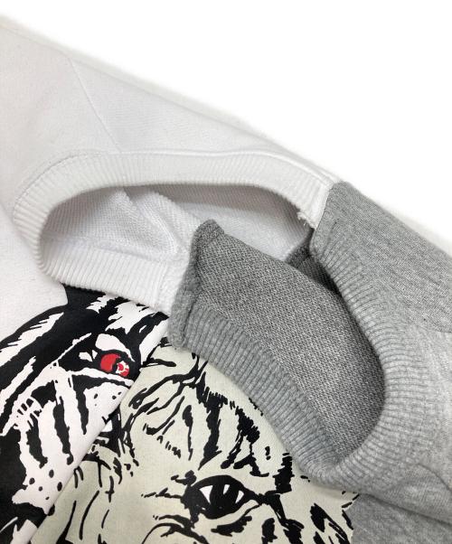 Onitsuka Tiger（オニツカタイガー）Onitsuka Tiger (オニツカタイガー) リメイクドッキングスウェット ホワイト×グレー サイズ:Mの古着・服飾アイテム