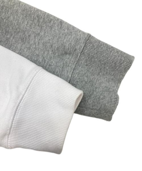 Onitsuka Tiger（オニツカタイガー）Onitsuka Tiger (オニツカタイガー) リメイクドッキングスウェット ホワイト×グレー サイズ:Mの古着・服飾アイテム