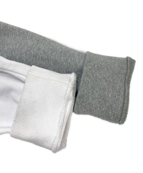 Onitsuka Tiger（オニツカタイガー）Onitsuka Tiger (オニツカタイガー) リメイクドッキングスウェット ホワイト×グレー サイズ:Mの古着・服飾アイテム