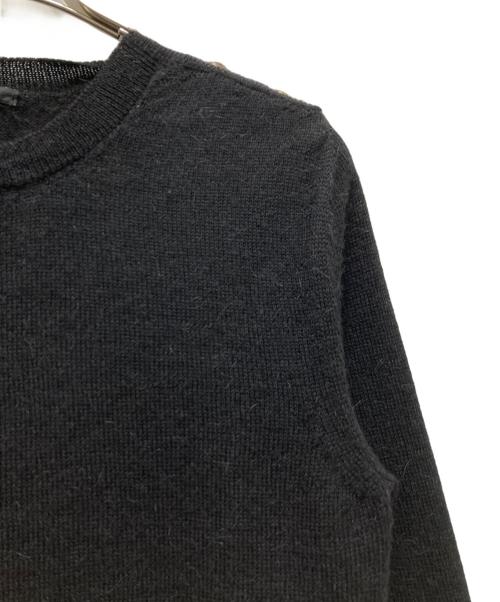 GUCCI（グッチ）GUCCI (グッチ) エポレットデザインニット ブラック サイズ:Sの古着・服飾アイテム