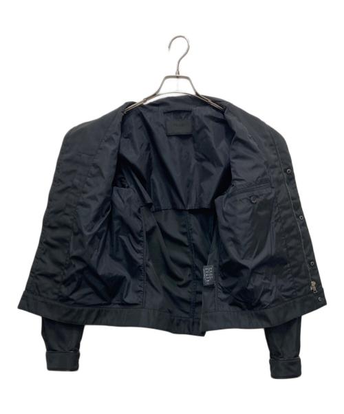 PRADA（プラダ）PRADA (プラダ) tab biker jacket ブラック サイズ:46の古着・服飾アイテム