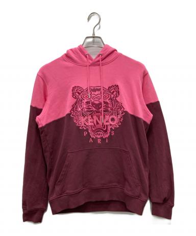 中古・古着通販】KENZO (ケンゾー) タイガー刺繍パーカー ピンク