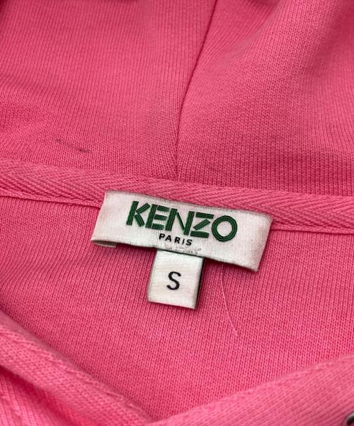 KENZO（ケンゾー）KENZO (ケンゾー) タイガー刺繍パーカー ピンク サイズ:Sの古着・服飾アイテム
