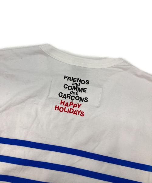 COMME des GARCONS（コムデギャルソン）COMME des GARCONS (コムデギャルソン) Jean Paul GAULTIER (ジャンポールゴルチェ) ボーダーカットソー ホワイト サイズ:Sの古着・服飾アイテム