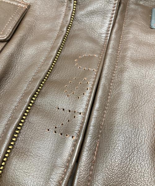 AVIREX（アヴィレックス）AVIREX (アヴィレックス) Type G-1 goatskin leather flight jacket ブラウン サイズ:38の古着・服飾アイテム