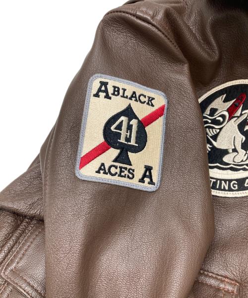 AVIREX（アヴィレックス）AVIREX (アヴィレックス) Type G-1 goatskin leather flight jacket ブラウン サイズ:38の古着・服飾アイテム