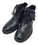 DOLCE & GABBANAドルチェ＆ガッバーナ）の古着「ウィングチップブーツ」｜ブラック