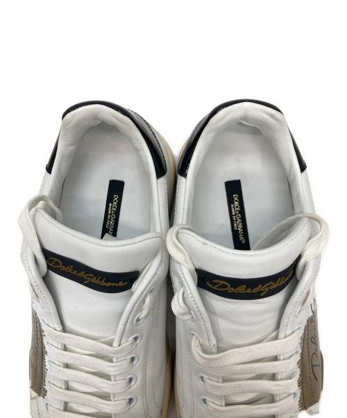 DOLCE & GABBANA（ドルチェ＆ガッバーナ）DOLCE & GABBANA (ドルチェ＆ガッバーナ) ローカットスニーカー ホワイト サイズ:5 1/2の古着・服飾アイテム