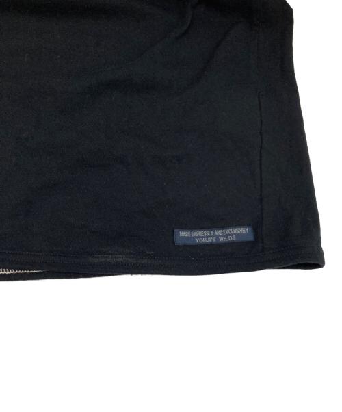 REGULATION Yohji Yamamoto（レギュレーションヨウジヤマモト）REGULATION Yohji Yamamoto (レギュレーションヨウジヤマモト) アシンメトリーカットソー ブラック サイズ:1の古着・服飾アイテム