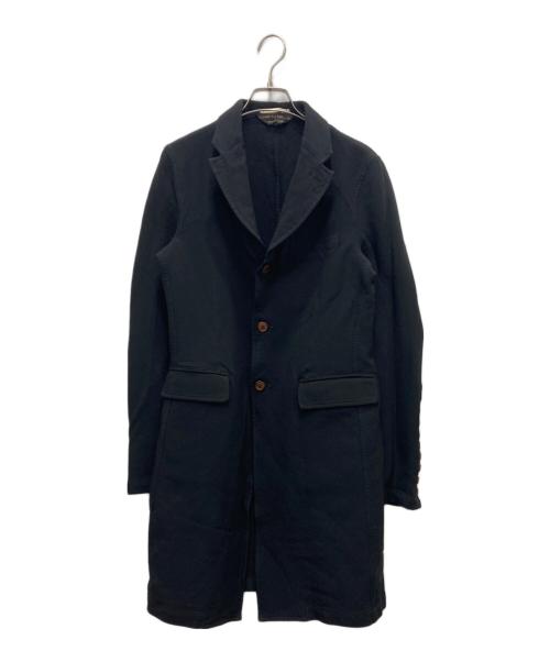 COMME des GARCONS HOMME PLUS（コムデギャルソンオムプリュス）COMME des GARCONS HOMME PLUS (コムデギャルソンオムプリュス) ポリ縮絨燕尾テーラードジャケット ブラック サイズ:Sの古着・服飾アイテム