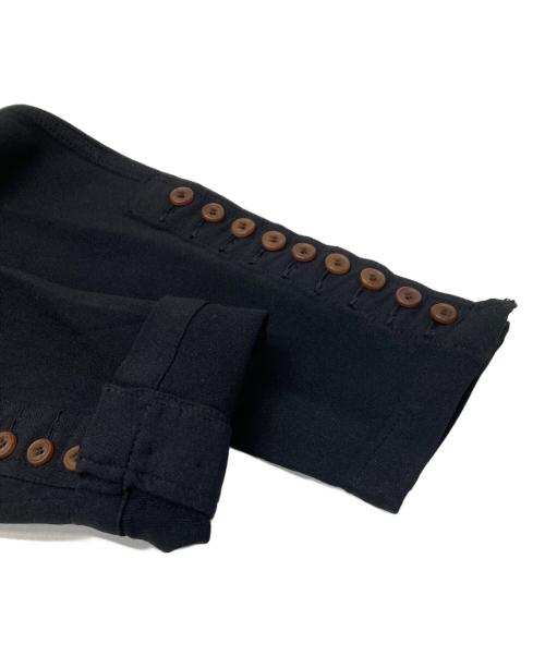 COMME des GARCONS HOMME PLUS（コムデギャルソンオムプリュス）COMME des GARCONS HOMME PLUS (コムデギャルソンオムプリュス) ポリ縮絨燕尾テーラードジャケット ブラック サイズ:Sの古着・服飾アイテム