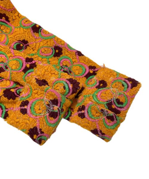 COMME des GARCONS（コムデギャルソン）COMME des GARCONS (コムデギャルソン) 刺繍カーディガン オレンジ サイズ:Mの古着・服飾アイテム