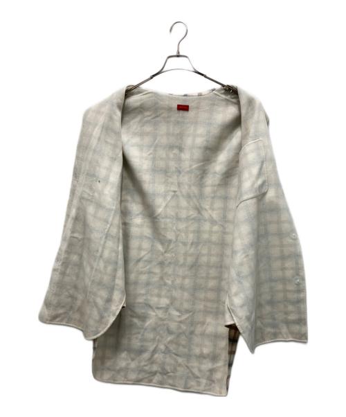 DES PRES（デ プレ）DES PRES (デ プレ) ダブルフェイスシャギー ビッグシャツ ベージュ サイズ:36の古着・服飾アイテム