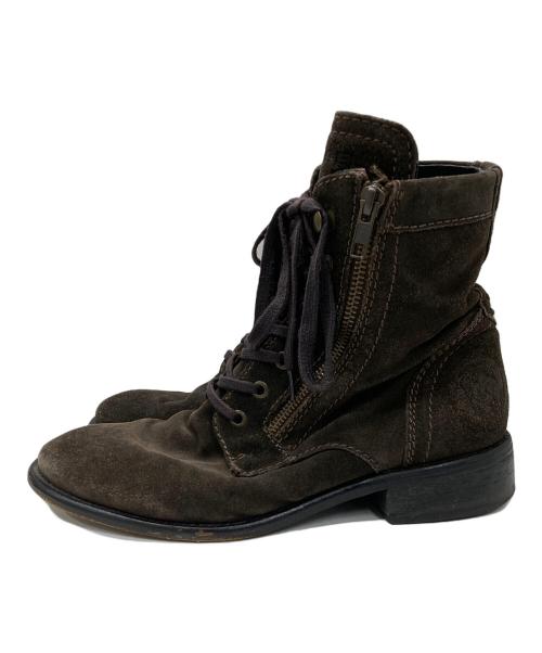 DIESEL（ディーゼル）DIESEL (ディーゼル) スウェードブーツ ブラウン サイズ:40の古着・服飾アイテム
