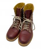 DIESELディーゼル）の古着「レースアップブーツ」｜レッド
