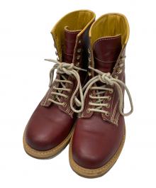 DIESEL（ディーゼル）の古着「レースアップブーツ」｜レッド