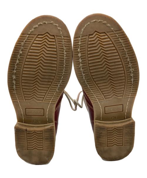 DIESEL（ディーゼル）DIESEL (ディーゼル) レースアップブーツ レッド サイズ:40の古着・服飾アイテム