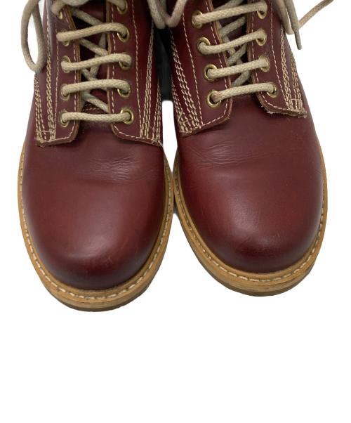 DIESEL（ディーゼル）DIESEL (ディーゼル) レースアップブーツ レッド サイズ:40の古着・服飾アイテム