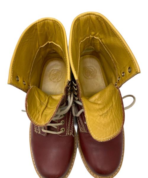 DIESEL（ディーゼル）DIESEL (ディーゼル) レースアップブーツ レッド サイズ:40の古着・服飾アイテム