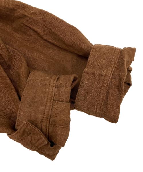 nest Robe（ネストローブ）nest Robe (ネストローブ) リネンシャツワンピース ブラウン サイズ:2の古着・服飾アイテム