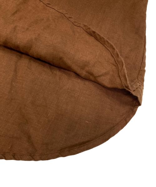 nest Robe（ネストローブ）nest Robe (ネストローブ) リネンシャツワンピース ブラウン サイズ:2の古着・服飾アイテム