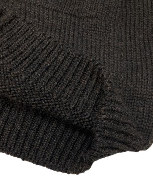ENDS and MEANS（エンズアンド ミーンズ）ENDS and MEANS (エンズアンド ミーンズ) ウールニットカーディガン ブラウン サイズ:XLの古着・服飾アイテム