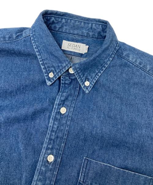 SEDAN ALL-PURPOSE（セダンオールパーパス）SEDAN ALL-PURPOSE (セダンオールパーパス) デニムシャツ ブルー サイズ:Lの古着・服飾アイテム