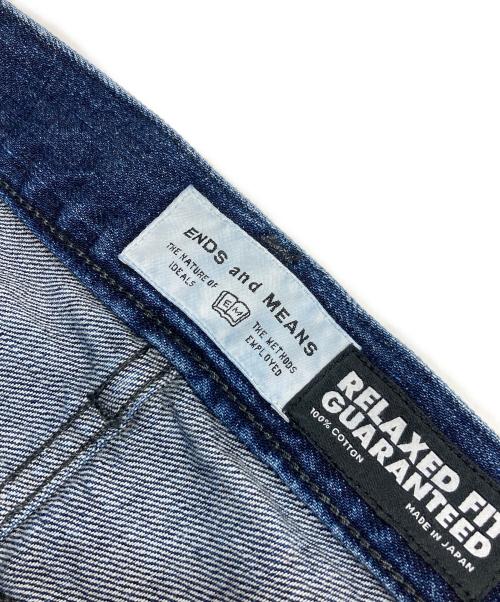 ENDS and MEANS（エンズアンド ミーンズ）ENDS and MEANS (エンズアンド ミーンズ) Relaxed fit 5 Pockets DENIM ブルー サイズ:XLの古着・服飾アイテム