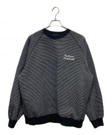 The Ennoy Professional（ザ エンノイ プロフェッショナル）の古着「Border Crew Neck Sweat」｜ブラック