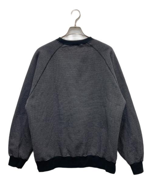 The Ennoy Professional（ザ エンノイ プロフェッショナル）THE ENNOY PROFESSIONAL (ザ エンノイ プロフェッショナル) Border Crew Neck Sweat ブラック サイズ:XLの古着・服飾アイテム