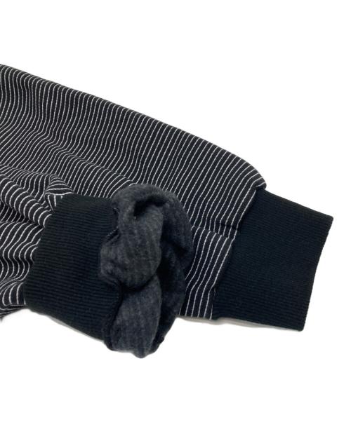 The Ennoy Professional（ザ エンノイ プロフェッショナル）THE ENNOY PROFESSIONAL (ザ エンノイ プロフェッショナル) Border Crew Neck Sweat ブラック サイズ:XLの古着・服飾アイテム