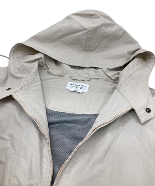 ENDS and MEANS（エンズアンド ミーンズ）ENDS AND MEANS (エンズアンド ミーンズ) Anorak Jacket/コットンナイロンアノラックパーカー ベージュ サイズ:XLの古着・服飾アイテム