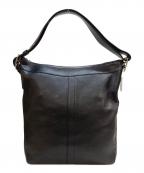 COACHコーチ）の古着「レザーバッグ」｜ブラック