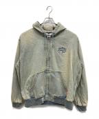 90909090）の古着「King Logo Vintage Denim Hoodie」｜インディゴ