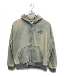 9090（9090）の古着「King Logo Vintage Denim Hoodie」｜インディゴ