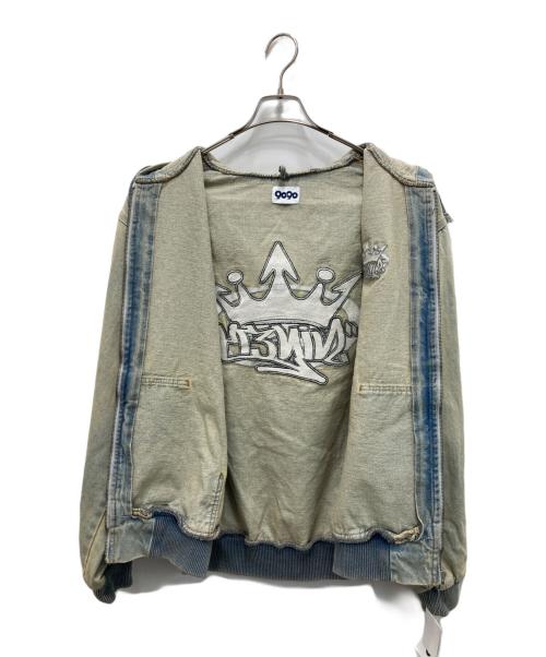 9090（9090）9090 (9090) King Logo Vintage Denim Hoodie インディゴ サイズ:XL 未使用品の古着・服飾アイテム