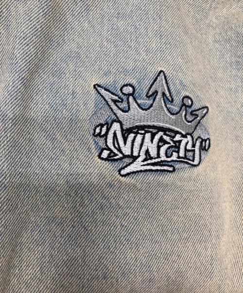 9090（9090）9090 (9090) King Logo Vintage Denim Hoodie インディゴ サイズ:XL 未使用品の古着・服飾アイテム
